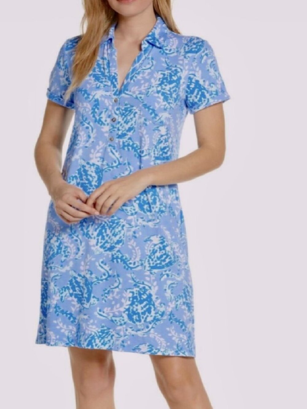 Lilly Pulitzer NWT UPF 50+ Sadie Polo Dress Turtley Awesome Size Medium